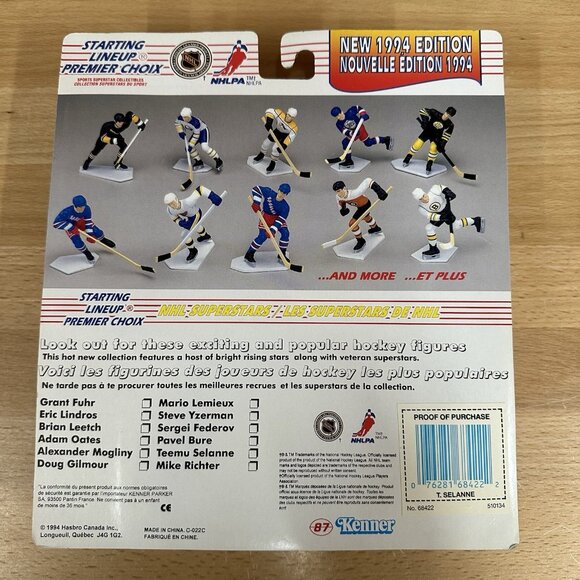 1994 Starting Lineup TEEMU SELANNE Hockey Figure  NHL  Winnipeg Jets Figurine - Picture 2 of 4